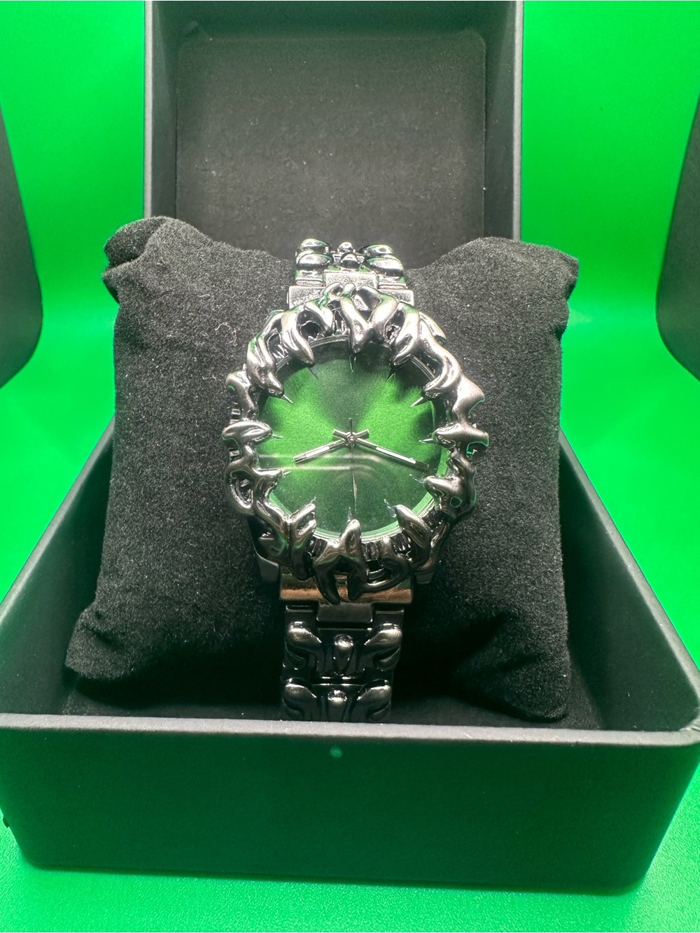 Green Dial Opium Alabaster Black Style Watch